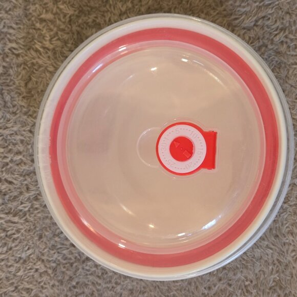 Blue leaf ceramic bowl w/ vented lid, 16 cm - Picture 2 of 7